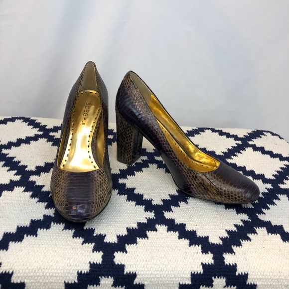 BCBGirls ombré snakeskin block heels size 8 - Picture 1 of 4